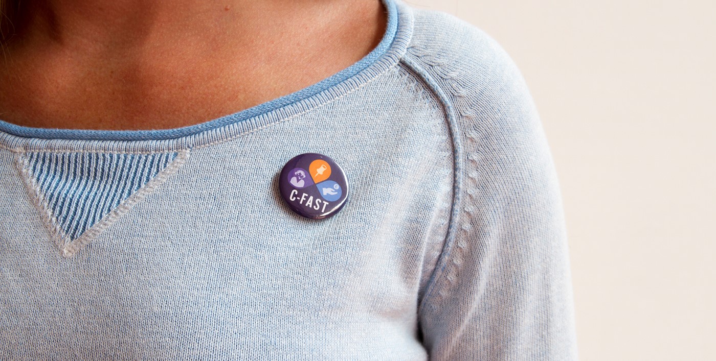 Cevora button C-fast opgespeld