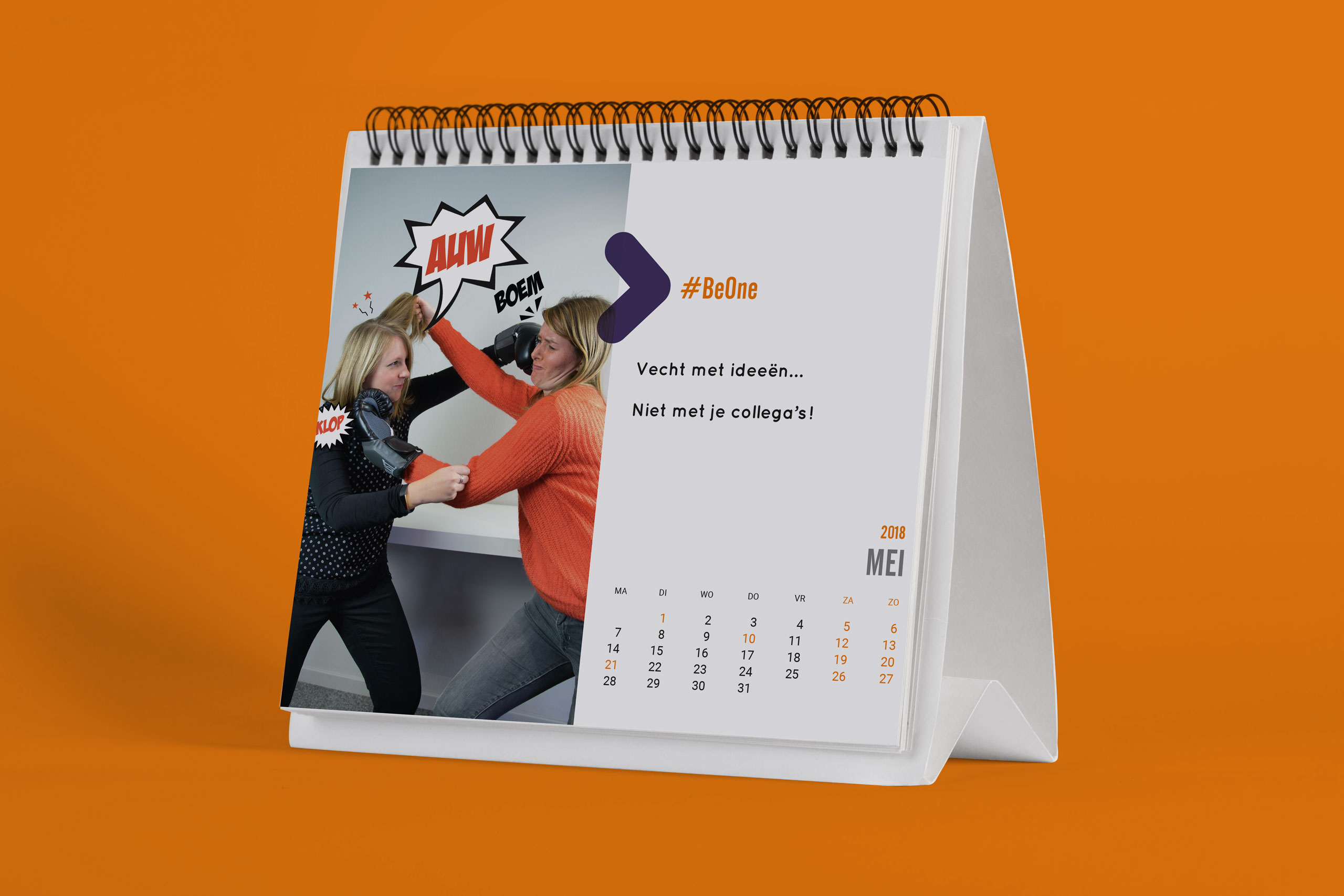 Cevora calendar 'Vecht met ideeën ... niet met je collega's!'
