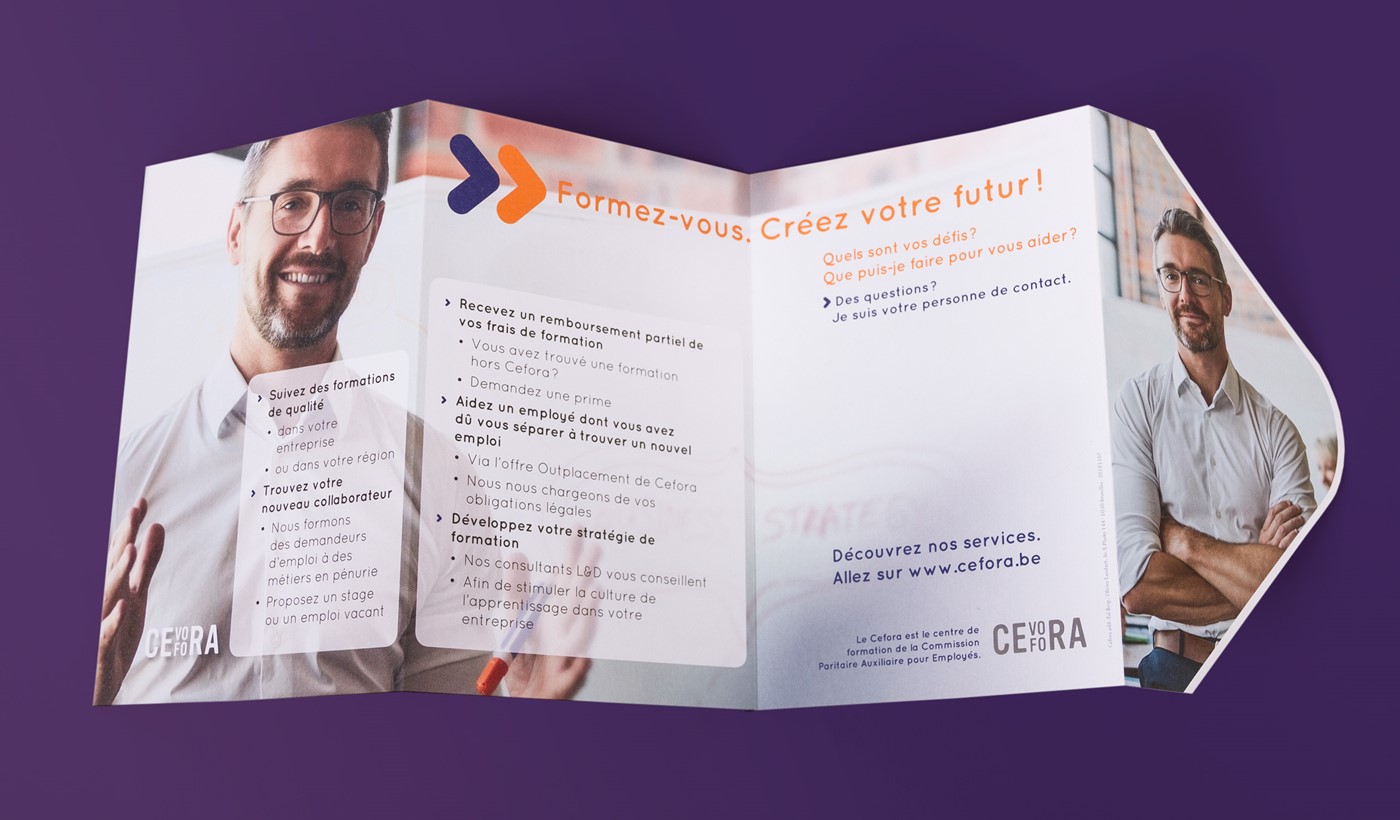 Cevora hand-out beurs recto