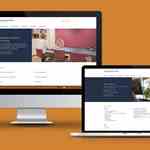 Advocura website preview desktop en laptop